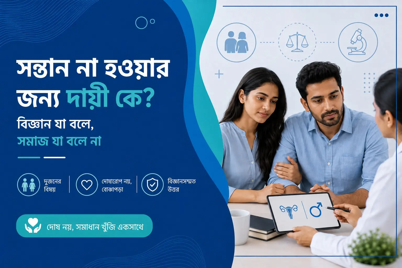 সন্তান না হওয়ার জন্য দায়ী কে? বিজ্ঞান যা বলে, সমাজ যা বলে না