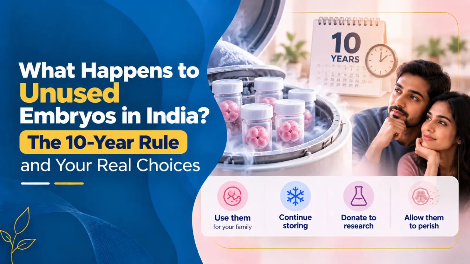 What Happens to Unused Embryos in India? The 10-Year Rule and Your Real Choices