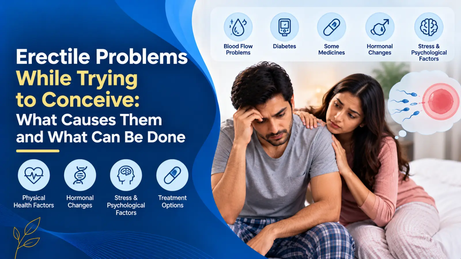 Erectile Problems While Trying to Conceive: What Causes Them and What Can Be Done