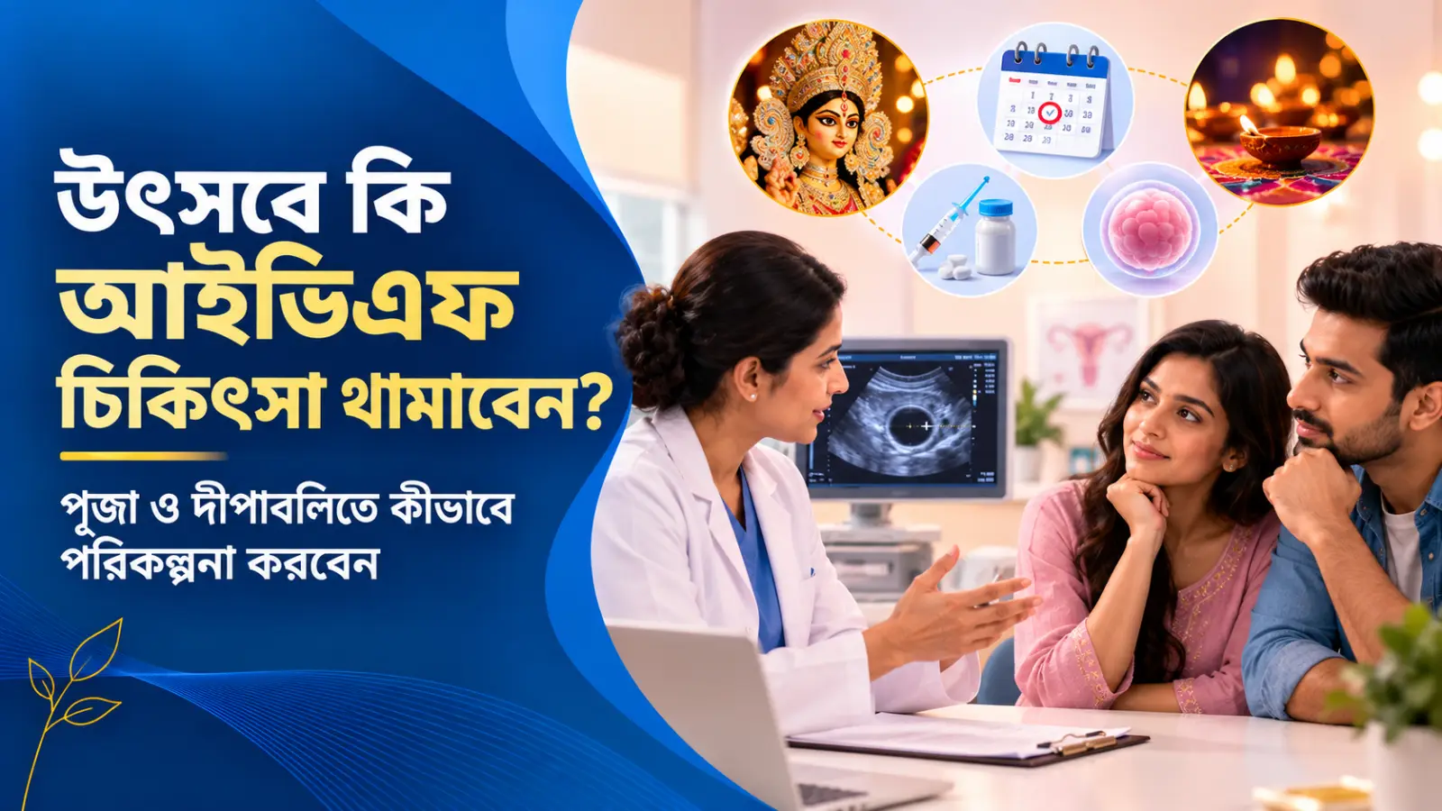 দুর্গাপূজা বা দীপাবলিতে আইভিএফ চিকিৎসা কি থামানো উচিত?