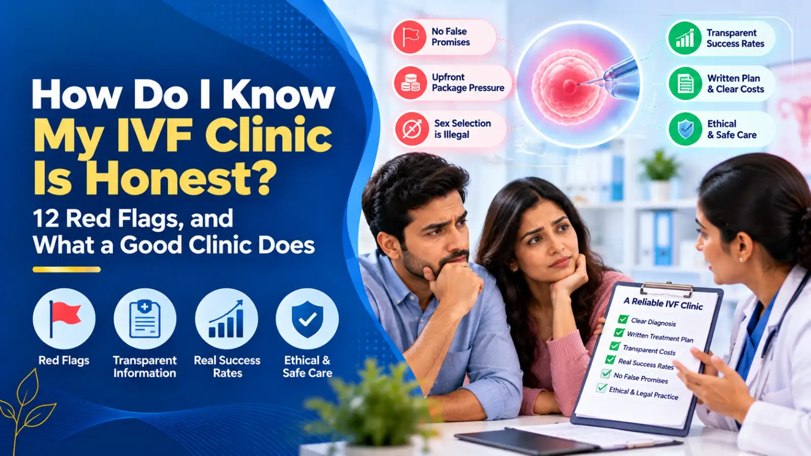 How Do I Know My IVF Clinic Is Honest? 12 Red Flags and What a Good Clinic Does